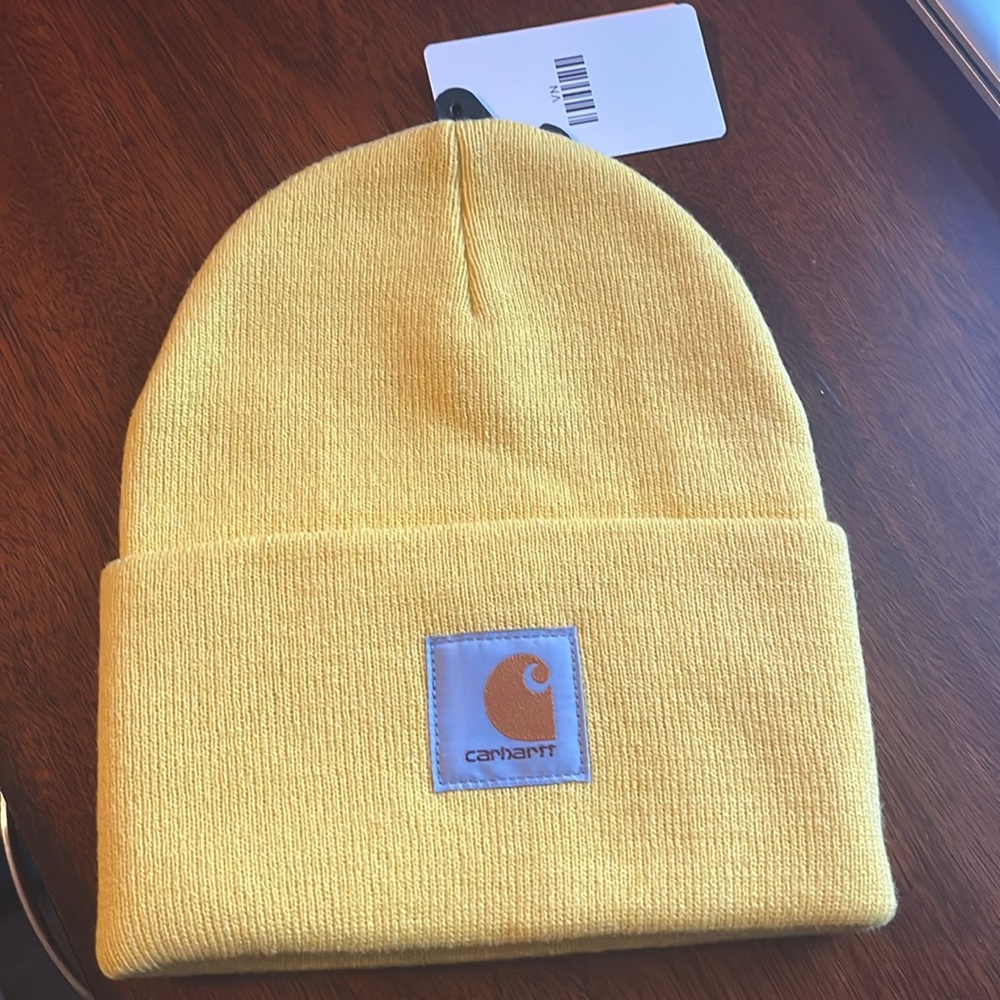 Carhartttt A18 Yellow Sundance Color 
Knit Cuffed NWT Beanie